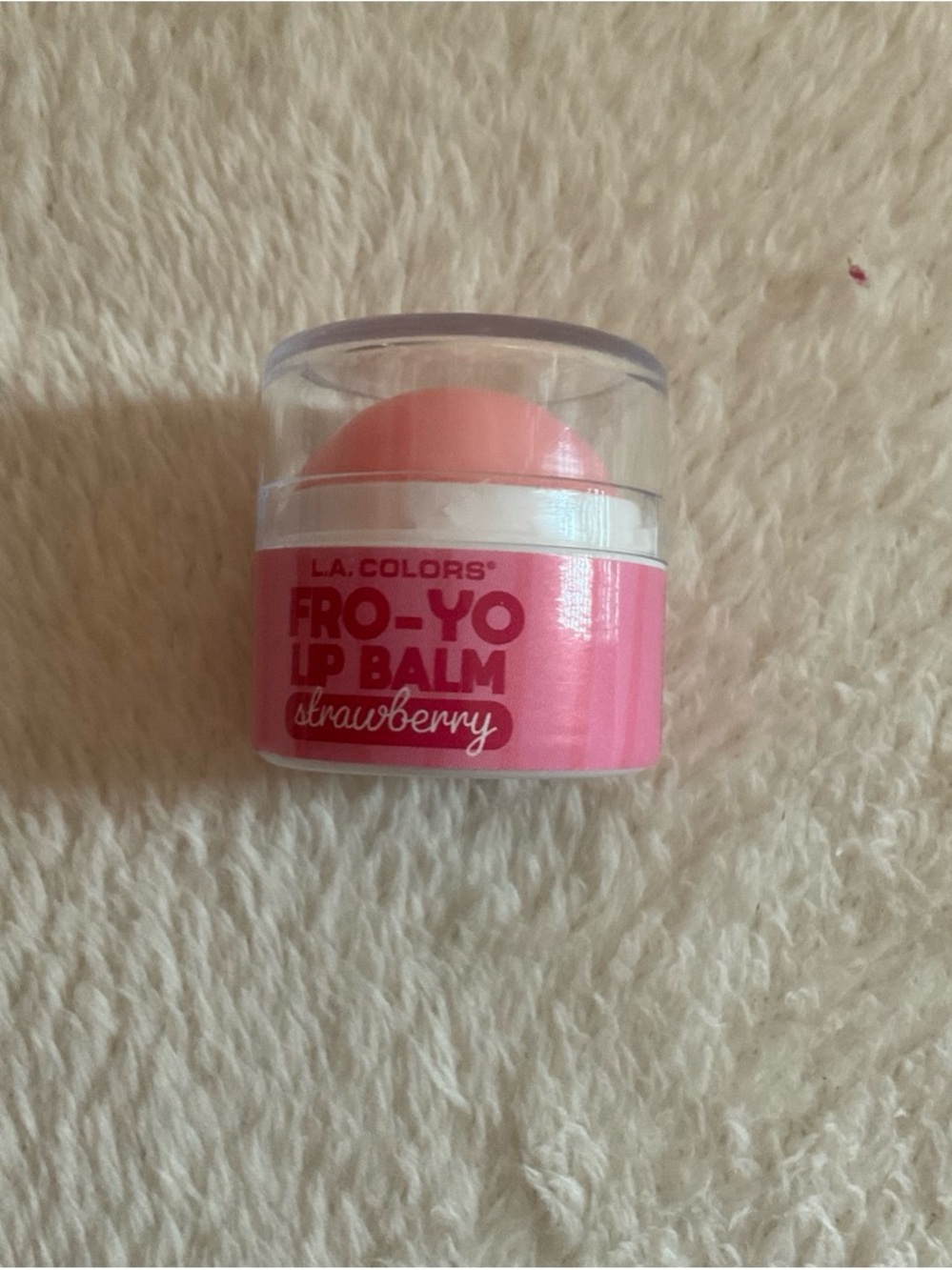 L.A. Colors Fro-Yo Strawberry Lip Balm - Pink